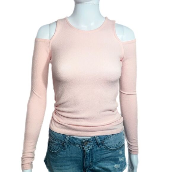 Hollister Cold Shoulder Sweater (S) - Pink NWOT - Picture 1 of 10